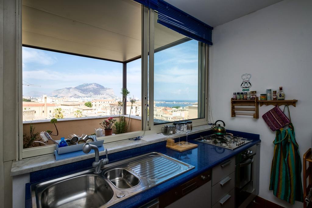 Villa Panoramica Blu Palermo Exterior foto